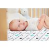 Stretchy Fitted Crib Sheets Set BROLEX 2 Pack Portable Crib Mattress Topper for Baby Boys Girls,Ultra Soft Jersey,Full Standard,Elephant & Whale