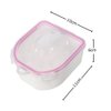 2pcs Nail Soaking Bowl Soak Off Bowl Manicure Bowl Nail Soaking Tray Soak Off Acrylic Nail Remover Dip Powder Removal Kit Nail Polish Remover Bowl Acetone Soak Off Bowl for Home Nail Salon Supplies