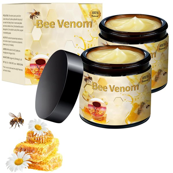 Bee Venom Cream, New Bee Venom Skin Treatment Cream, Professional Natural Bee Venom Repair Cream Gel, Bee Venom Skin Cream for All Parts of The Body (2 Pack)