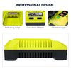 Compatible with Ryobi Battery Charger OP401 40V, WaxPar OP401 Battery Charger Compatible with Ryobi 40V Lithium battery OP4015 OP4026 OP4026A OP4030 OP4040 OP4050 OP4050A