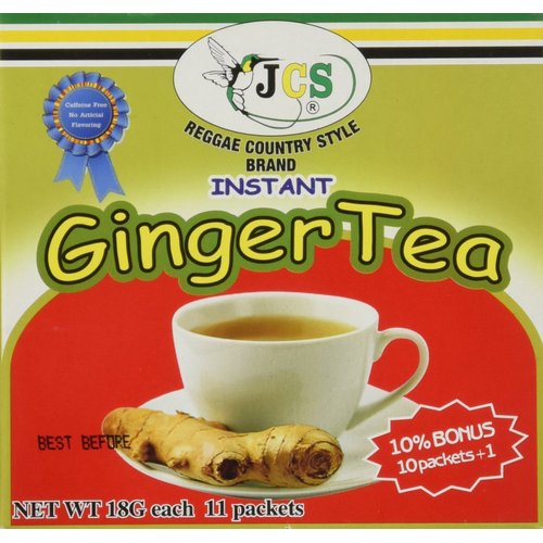 1 X JCS Instant Ginger Tea - Product of Thailand (18G. 11 PACKS)