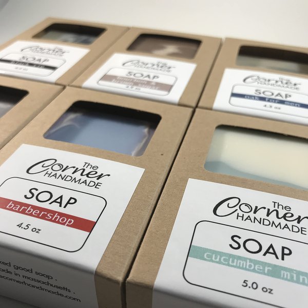 The Corner Handmade 6 Soap Variety Pack Gift Set, Full Size Soap Bars, Your Choice Pick 6 Bars