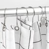 AHYCS Shower Curtain Hooks - Rust-Resistant Metal Rings, Easy-to-Install (50 PCS)