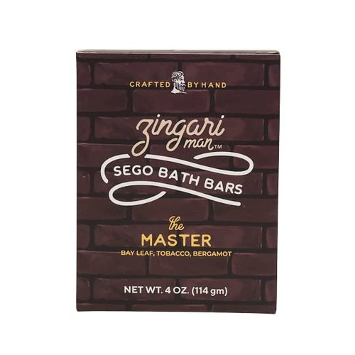 Zingari Man - The Master Bath Soap - Cleansing Soap for Men - Natural Soap to Wash Body, Face, Skin - Handcrafted Men's Soap Bar for Daily Use and Travel - 4oz Bar