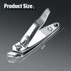 12 Pcs Slanted Edge Nail Clippers Metal Side Cuticle Clippers for Nails Cutting Curved Nail Edge Trimmer Cutter Angled Travel Pedicure Manicure Tool