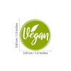 Vegan Stickers Food Rotation Labels 3.81 cm 1.5 Inch Round Circle Dots 500 Adhesive Stickers