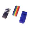 EMI 3 Piece Gait Belt Set for Patient Transfer and Mobility Assistance - Black, Blue, and Rainbow