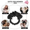 Overnight Hair Curlers for Long Hair | No Heat Curl Wrap with Soft Scrunchie (Black)