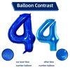 Number 4 Balloon 40 inch, Dark Blue Big Number Balloon, Giant Foil 4 Balloons Number, Helium 4th Birthday Balloons for Kids Boys Girls Birthday Party Decorations Wedding Anniversary Event Supplies