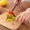 Premium Multifunctional Vegetable Slicer Cutter – Handheld Kitchen Tool for Lemons, Potatoes, and More – Durable Food-Grade ABS Plastic – Secure Grip, Easy to Use, and Dishwasher Safe – Green