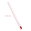 ONLYKXY 4 Pieces 17 cm Nail Cuticle Pusher, Red Rubber End and Plastic Handle
