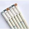 GANSSIA Colorful Cats Design 0.38mm Gel Pens Black Ink Pen Pack of 6 PCS
