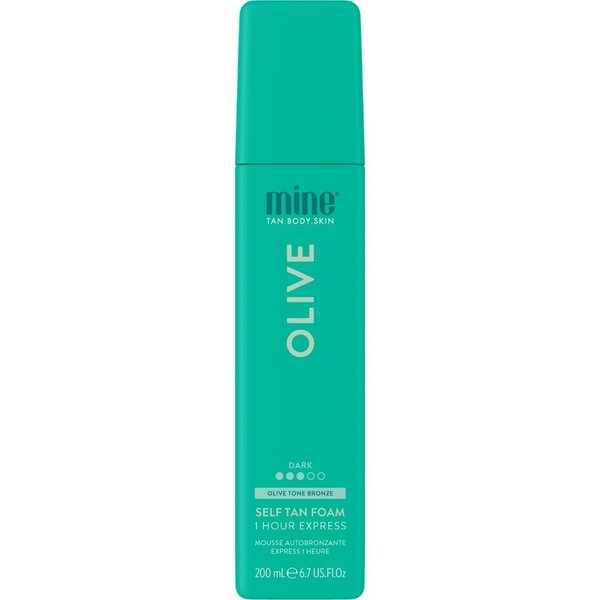 Minetan Olive Self Tan Foam | Color Base Collection - Dark Olive Bronze Finish, 1 Hour Express, Face & Body Fake Tanner, Complements All Skintones, Vegan & Paraben Free, 6.7 Fl Oz