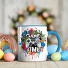 Cool Game Time Design Ceramic Mug, 11oz Coffee Cup for Gamers, Colorful Gaming Controller and Fun Doodle Theme, Unique Gift for Video Game Lovers, Reusable Eco-Friendly Mug for Hot Beverages, Tea-Milk