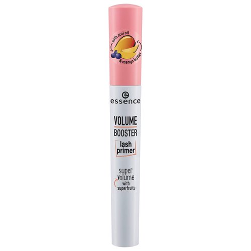 essence | Volume Booster Lash Primer Mascara | Infused with Mango Butter and Acai Oil for Nurtured Lashes | Conditioning Mascara Primer | White | Vegan | Paraben & Cruelty Free (Pack of 1)