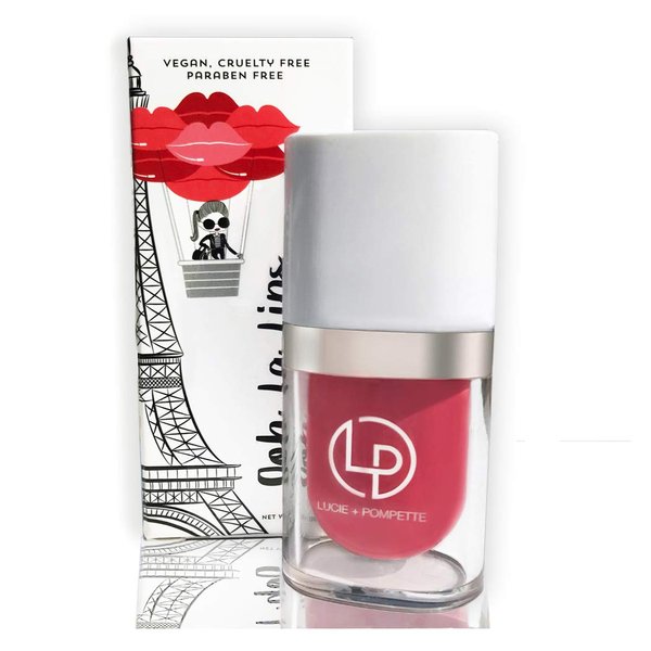 Lucie + Pompette OOH LA LIPS Liquid Lipstick Cherie Bright Red