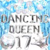 37 PCS Dancing Queen 17 Balloons Dancing Queen Mamma Mia Party Decorations 17 Birthday Party Decoration Sliver Blue 17 Birthday Decoration Mamma Mia Party Supplies