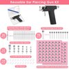 Professional Ear Piercing Gun Kit, Multi Purpose Ear Piercing Kit Nose Piercing Tools Set with 230 Pcs Stainless Steel Stud Earrings and Earrings Backs for Salon and Home Piercing