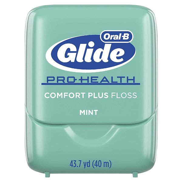 Glide PRO-HEALTH Comfort Plus Dental Floss, Mint, 43.7-Yard Dispenser (Pack of 9)