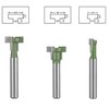 TOTOWOOD Keyhole Router Bits Set, 1/4" Shank Router Bit Set ，6 pcs Router Bit Set 1/4 & 5/16 & 3/8 & 9/16 & 1/2 & 5/8 Inch Blade Diameter