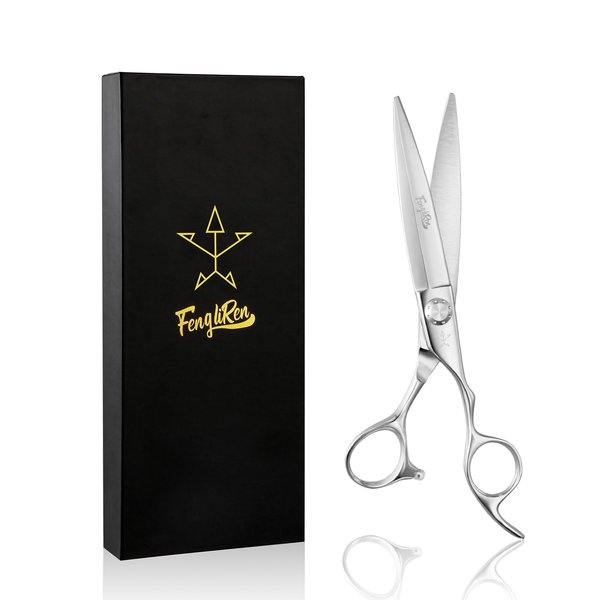Fengliren High-end Professional Extremely Very Sharp Barber Hair Cutting Scissors Hairdresser Shears For Hair 6.75 Inch Haircut Scissor Made Of Stainless Steel Alloy For Hairdressing Salon Home Use