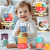 KADAYAYA Baby Montessori Sensory Toys for Baby 6 12 18 Months, Dinosaur Matching Eggs, Tissue Box Toy, Pull String, Infant Teething Toys, Stacking Cups Toy Gift for Babies Toddlers
