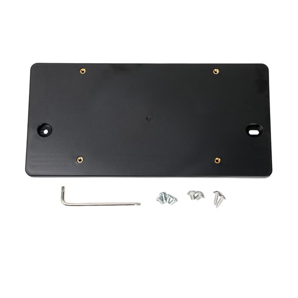 HY-SPEED 617-007 Rear Bumper License Plate Bracket Compatible with Q5 SQ5 2009 10 11 12 13 14 15 16 17 18 19 20 21 22 2023, Tailgate Trunk Lid License License Tag Mounting Kit 8T0827113A01C