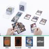 JEPISADI 100+ Card Deck Cases,Deck Case for 100 TCG Cards,Super Clear Trading Card Storage Box for Baseball Cards and MTG Deck - Waterproof Secure & Durable Storage for Trading Card Games（6 Pack）