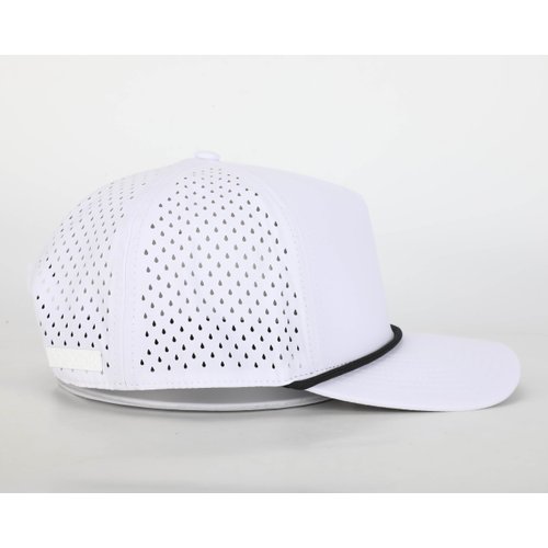 ANKOR Ultra Performance Water-Resistant UPF 50 Golf Rope Hat | Boat | Beach | Lake | Workout | Everyday | Men and Women White