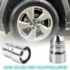 ZPSNDP Chrome Cone Seat Wheel Locks Lug Nuts (M12 X 1.5 Thread Size) - 4 Locks / 2 Keys, Universal Locking Lug Nuts Set with Lug Nut Key