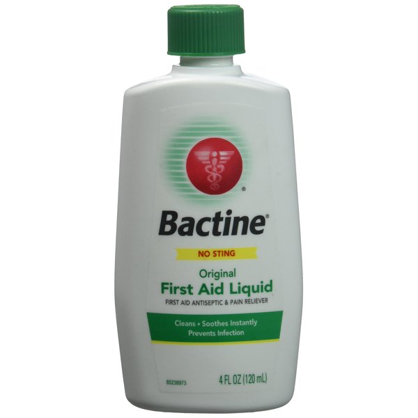 Special Pack of 5 BACTINE First AID Liquid 4 oz