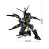Wanderer KryptonMan BlackBats Mecha Robot Building Block Toy Set,Ages 15 Year and Up-Without Original Box (BlackBats-1052)