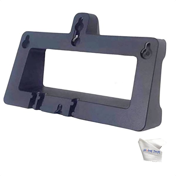 Yealink Wall Mount Bracket for Yealink Phones: T52S, T54S, T54W, T56A, T58V, Global Teck Bundle Includes Microfiber Cloth