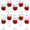 TOYANDONA 10pcs Miniature Dollhouse Wine Glasses, 1:12 Miniature Wine Glasses Mini Dollhouse Cocktail Glasses for Dollhouse Kitchen Accessories Decors