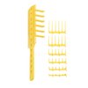 CombPal Scissor Clipper Over Comb Hair Cutting Tool - DIY Home Hair Cutting Guide Comb Set (Classic Set, Yellow)