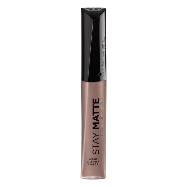 Rimmel London Stay Matte Liquid Lip Color with Full Coverage Kiss-Proof Waterproof Matte Lipstick Formula that Lasts 12 Hours - 230 Lethal Kiss, .21oz