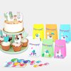 MOAXMOA Llama Party Favor Bags Cactus Gift Bags Mexico Fiesta Goodie Treat Bags Themed Baby Shower Birthday Party Supplies with Stickers Set of 24