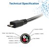 C2G Legrand USB A to B Cable, Male to Male USB Cable, Micro USB Cable, 3 Meters (9.84 Foot) Data Transfer Cable, Black USB Cord, 1 Count, C2G 27366