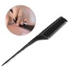 Teasing Comb, 3 Row Comb Hair Care Hair Styling Modeling Comb Lightweight Hair Salon Supplies Comb (Black)