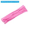 PATIKIL 30CM/12Inch Pipe Cleaners, 300 Pack Flexible Chenille Stems for DIY Art Creative Crafts Party Decorations Handicrafts Handwork, Pink