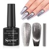 SUPWEE Cat Eye Gel Nail Polish Black Magnetic Nail Polish Gel with Cateye Magnet 9D Wide Cat Eyes Magnetic Gel Polish for Nail Salon or DIY at Home