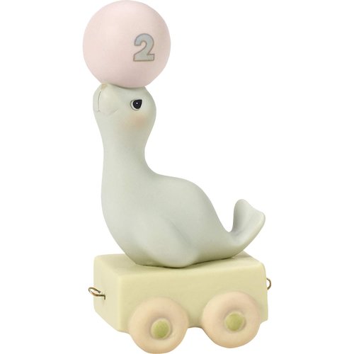 Precious Moments Birthday Train | Bisque Porcelain Figurine | Birthday Gift | Birthday Collection | Room Decor & Gifts (2)