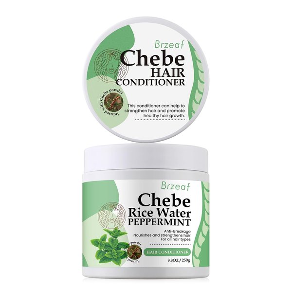 Brzeaf Vegan Chebe Leave In Conditioner for Hair Growth(8.8 OZ), Dry And Damaged Hair For Women and Men & Promote Hair Growth, Natural Chebe Leave In Conditioner, Deter Hair Breakage