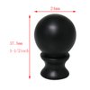 DGBRSM 1-1/2 Inch Lamp Finial Oil Rubbed Black Steel Ball Knob Lamp Shade Finial Lamp Shades Finials Cap Knob Lamp Decoration for Lamp Harp Holder