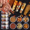 Thanksgiving Fall Maple Leaf Nail Art Glitter Flakes, Mixed Golden Orange Manicure Fine Glitter Powder, Gold Hexagon Glitter Sequins Supplies for Women Manicure Charms Decorations False Nails Crafts