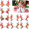 16 Pieces Christmas Reindeer Antler Bows for Hair Christmas Deer Hair Bows for Girls Hair Barrettes Accessories Cutie Festive Hairpins for Women Kids Girls (Cute Style)