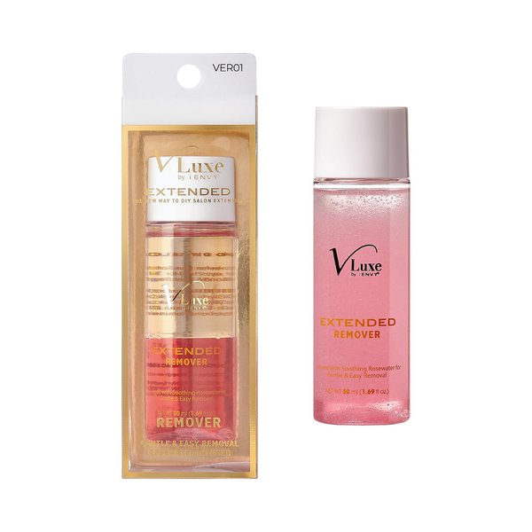 VLuxe Extended DIY Eyelash Extension Cluster Remover with Natural Rosewater Gentle Soothing Nourishing Cleanser for Removal of False Eyelashes, Lash Wisps, Bond & Seal Adhesive and Makeup
