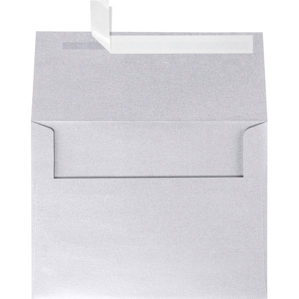 LUXPaper A6 Invitation Envelopes | Peel & Press | 4 3/4" x 6 1/2" | Silver Metallic | 80lb. Text | 50 Qty