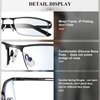 Lcbestbro Reading Glasses for Men, 1.75 Blue Light Blocking Reading Glasses Metal Readers