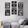 HOMANGA Inspirational Wall Art, Motivational Wall Art Posters, Quotes Dorm Decor for College Girls & Boys, Set of 6, Sayings For Ofiice Wall Decor, Canvas Prints 8x10 Inch Unframed